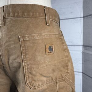 Carhartt Vintage Y2K 36x32 Dugaree Fit Loose Utility Capenter Pants Union Khaki